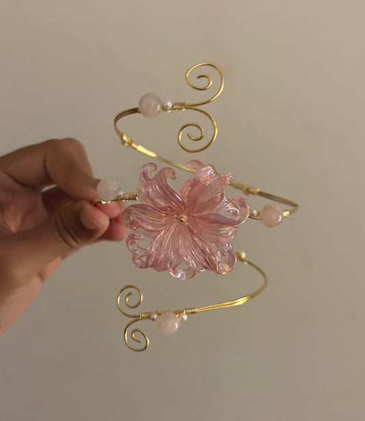 Pink Iris Arm Cuff