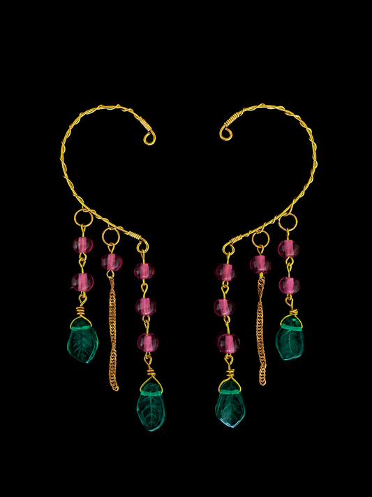 Pink Petal Ear Cuffs