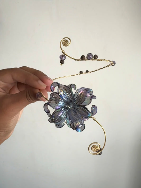 Purple Iris Arm Cuff