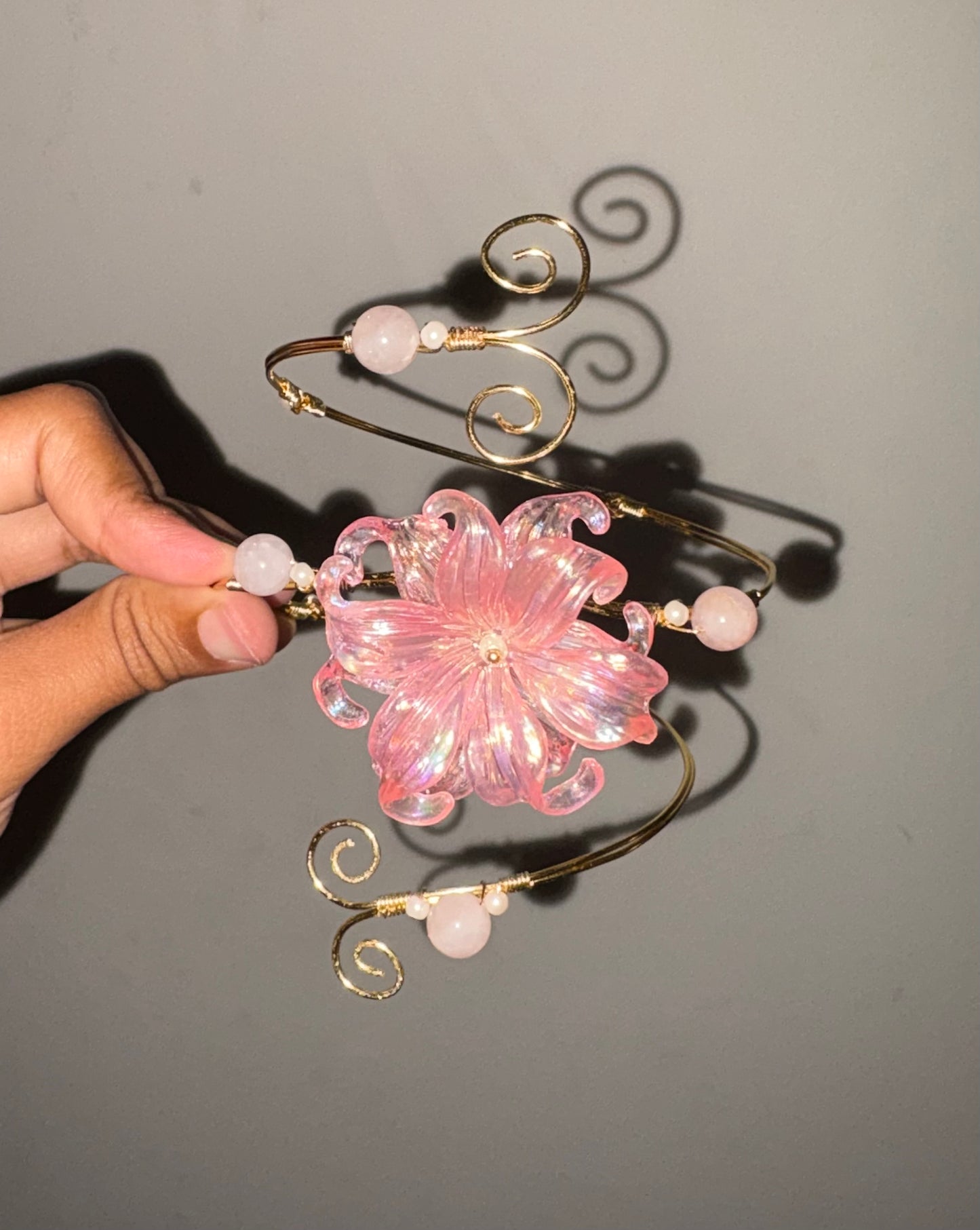Pink Iris Arm Cuff