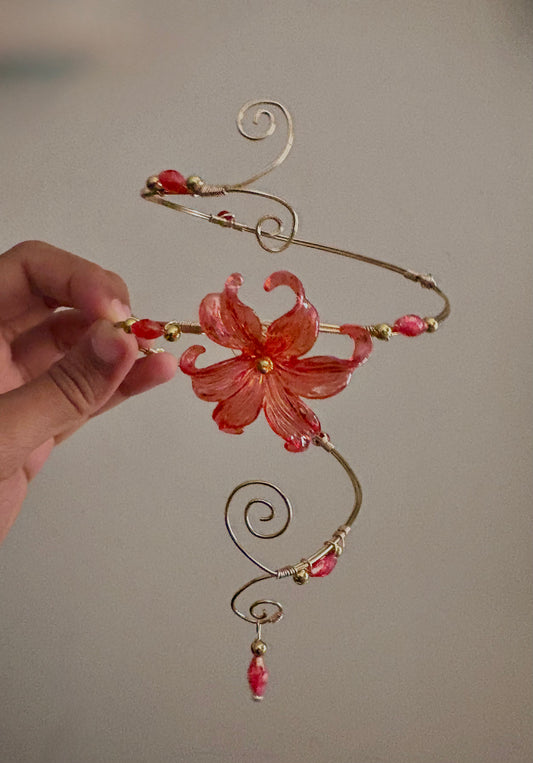 Red Iris Arm Cuff