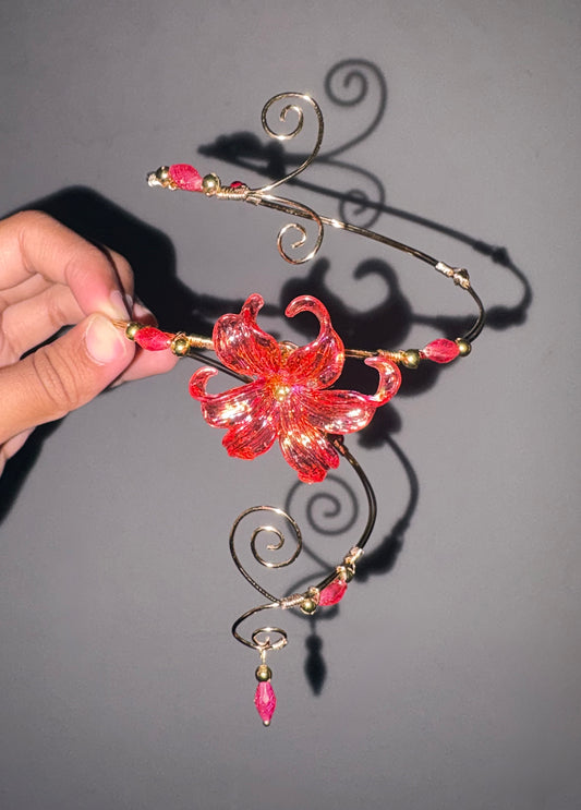 Red Iris Arm Cuff