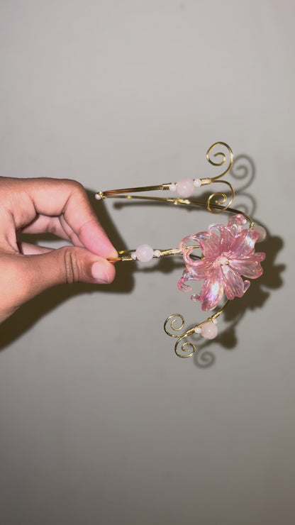 Pink Iris Arm Cuff