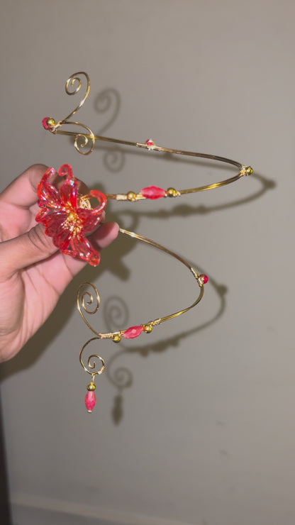 Red Iris Arm Cuff
